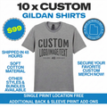 10 custom shirts for $99