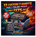 12 CUSTOM SHIRTS
