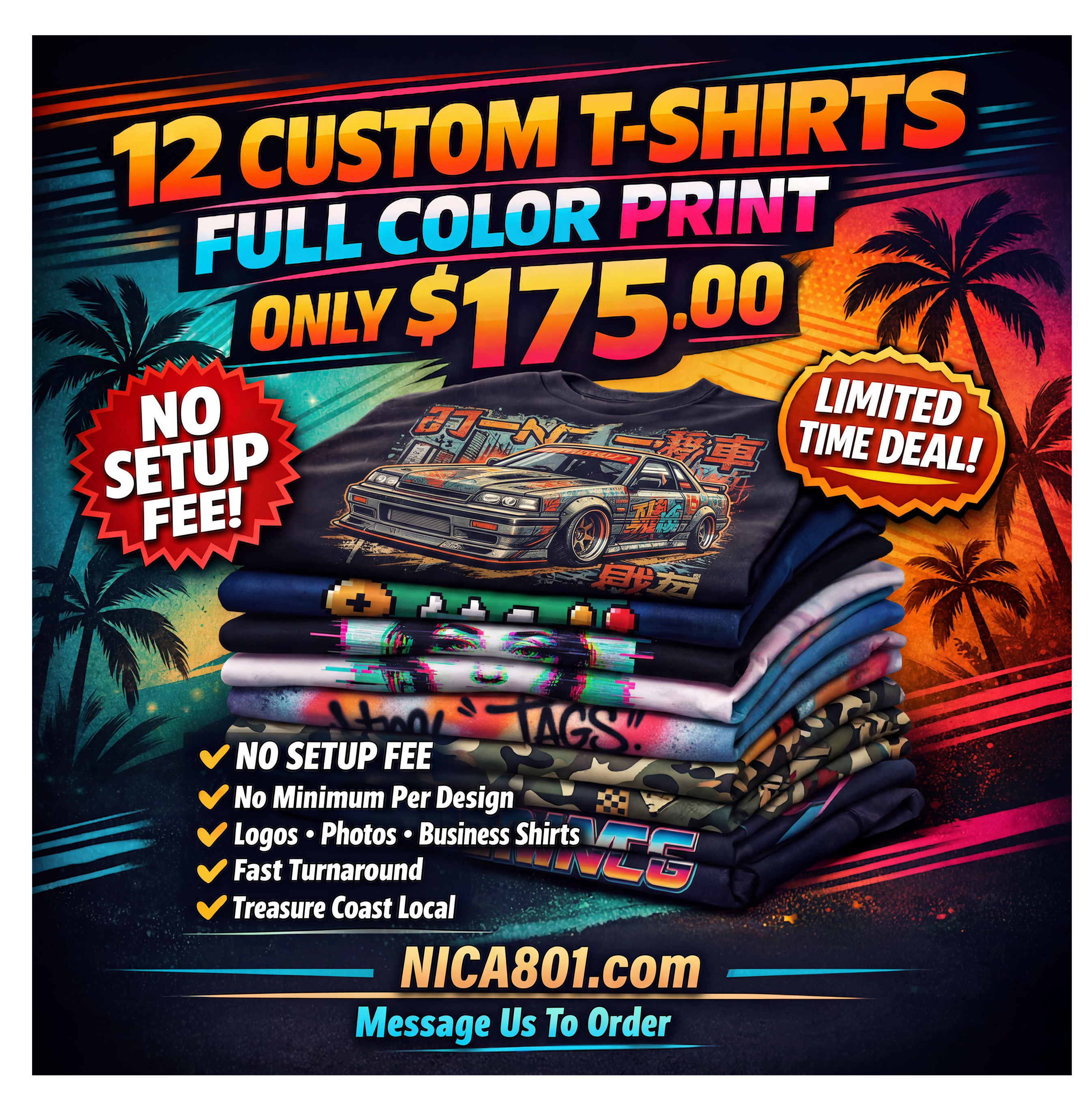 12 CUSTOM SHIRTS