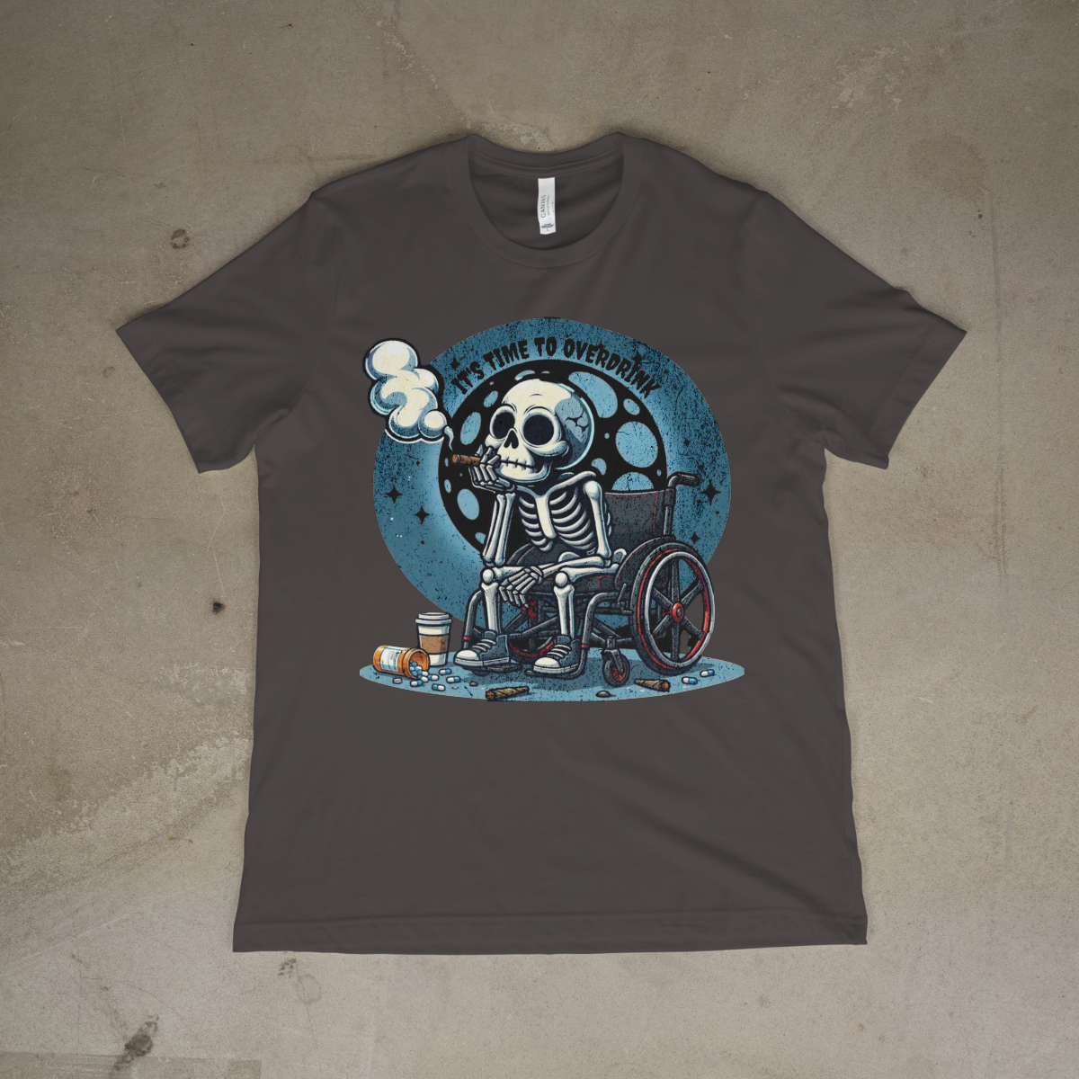The "Last Call" Skeleton Wheelchair Tee