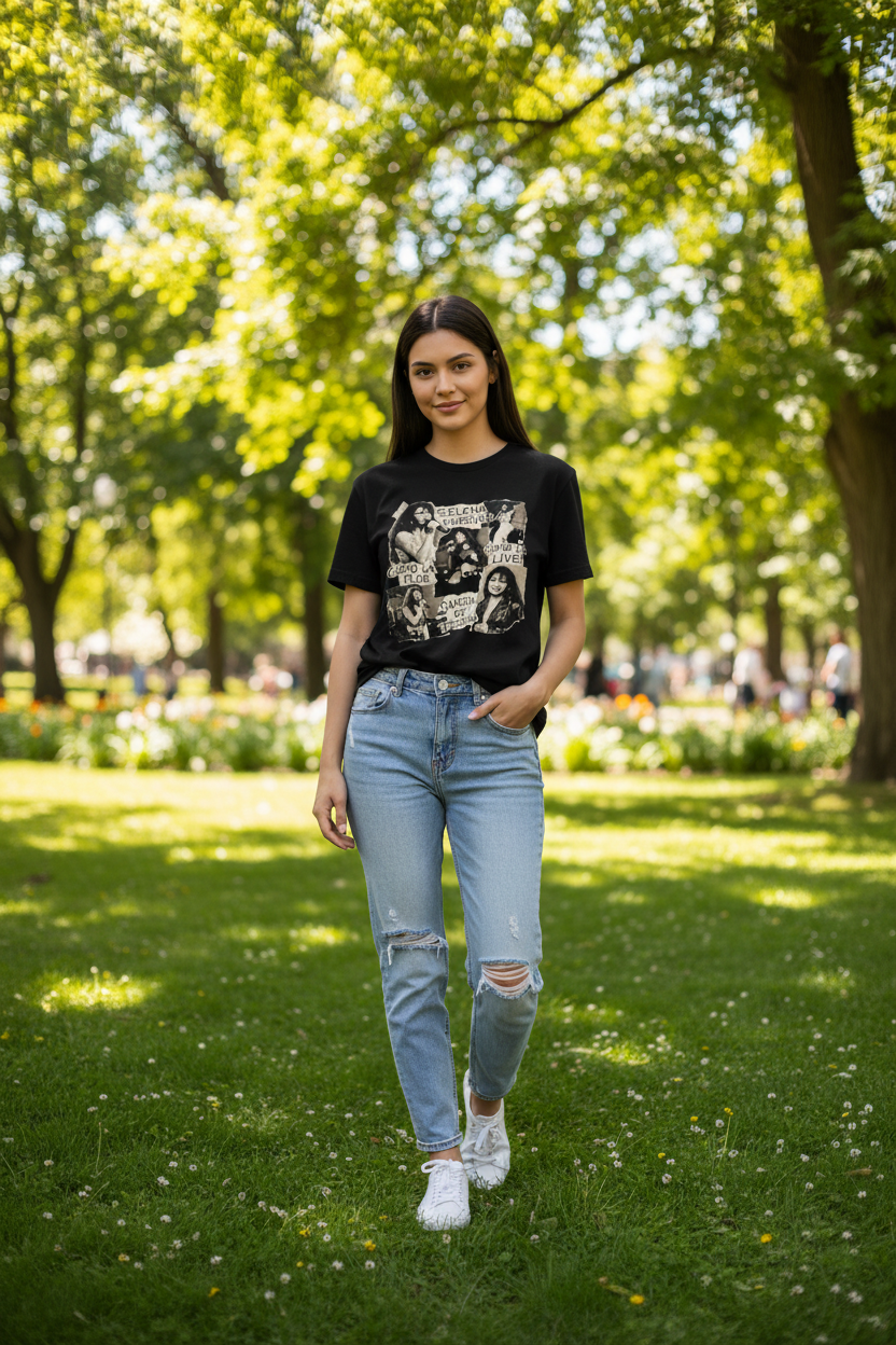 Selena Shirt Park Mockup